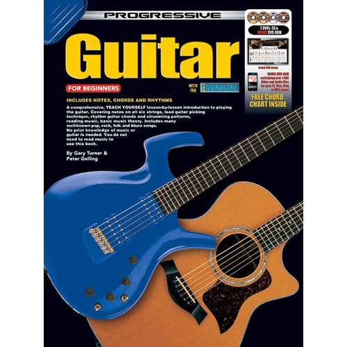 Progressive Guitar for Beginners Book/CD/DVD(2)/DVD-Rom