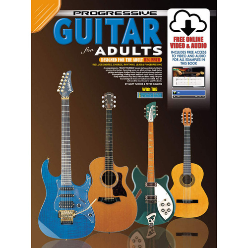 Progressive Guitar for Adults Book/Online Video & Audio