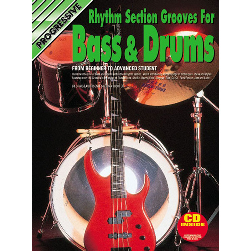Progressive Rhythm Section Grooves for Bass & Drums Book/CD