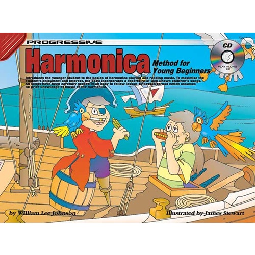 Progressive Harmonica for Young Beginners Book/CD