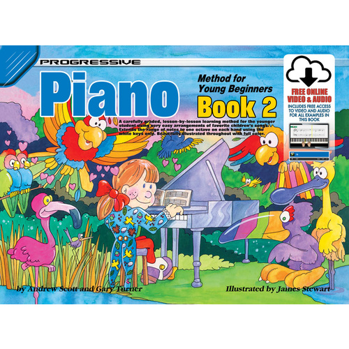 Progressive Piano Book 2 for Young Beginners Book/Online Video & Audio