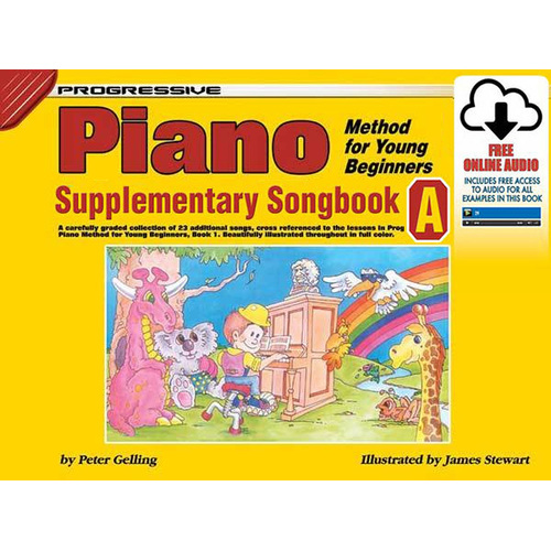 Progressive Piano Method for Young Beginners Supplementary Songbook A Book/Online Audio