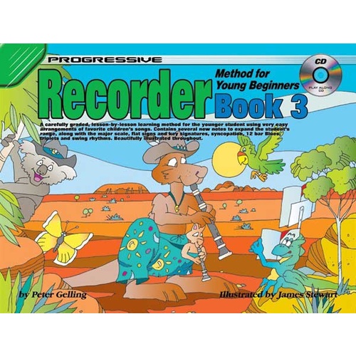 Progressive Recorder Book 3 for Young Beginners Book/CD