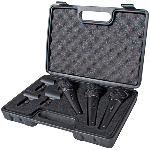 Leem DM-3S Dynamic Vocal & Instrument Mic Kit - 3Pk
