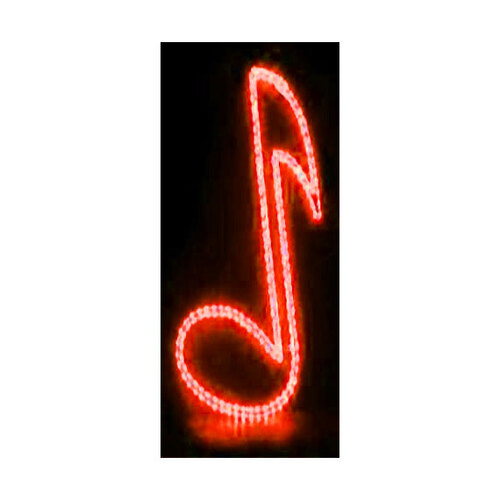 MBT Lighting NL3RD Musical Note Shaped Rope Lighting In Red