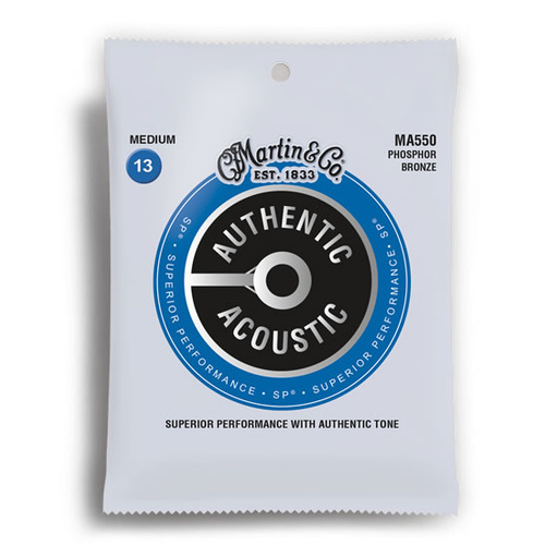 Martin Authentic Acoustic SP 92/8 Phosphor Bronze Medium Guitar String Set (13-56)