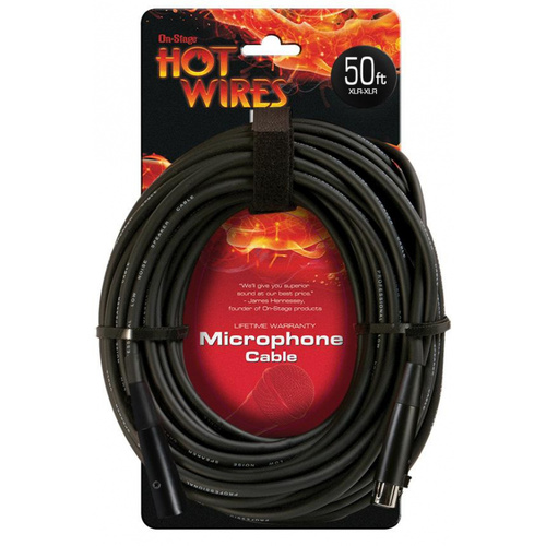 Hot Wires 50ft Microphone Cable (XLR Male - XLR Female)