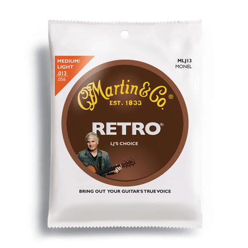 Martin Retro "Laurence Juber" Medium Light Guitar String Set (13-56)