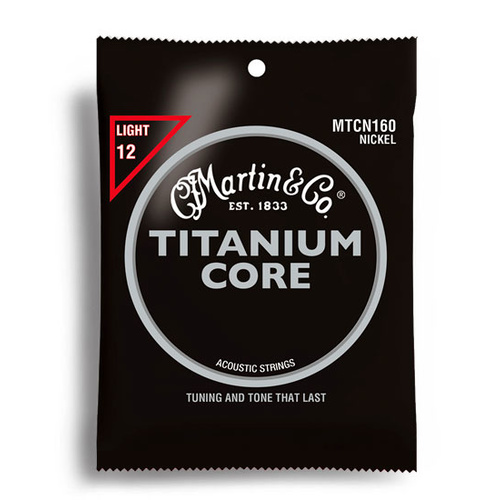 Martin Titanium Core Light Acoustic Guitar String Set (12-55)