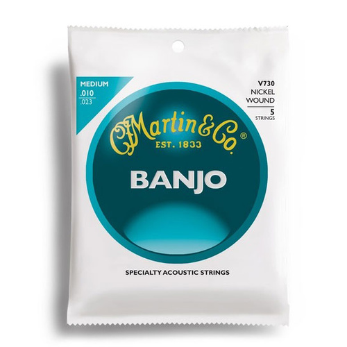 Martin Vega Banjo Medium Gauge 5-String Set