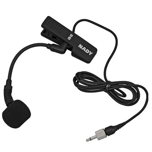 Nady CM-60 Clip-on Miniature Condenser Microphone with 3.5mm Mini-locking plug (TS)