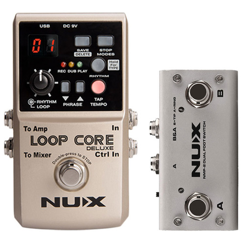 NU-X Core Stompbox Series Loop Core Deluxe Bundle