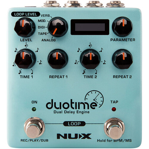 NU-X Verdugo Series Duotime Dual Delay Engine Effects Pedal