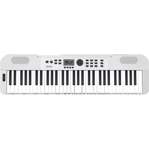 NU-X NEK-110 Portable 61-Note Keyboard in White