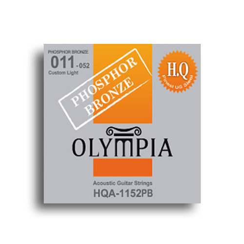 Olympia HQ Series Phosphor Bronze Custom Light Guitar String Set (11-52)