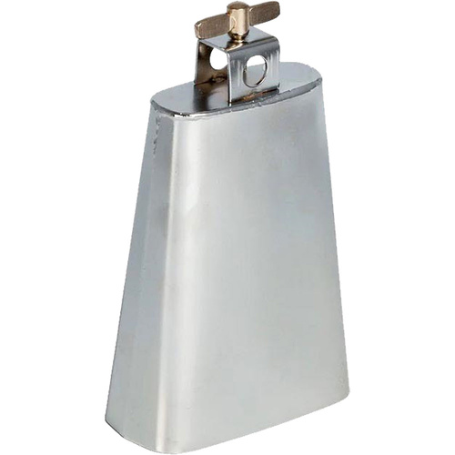 Opus Percussion 5.5" Cowbell with Mount in Brushed Nickel Finish