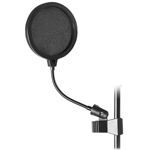 On Stage Pop Blocker 6" with Gooseneck and Clothespin-Style Shaft Clip
