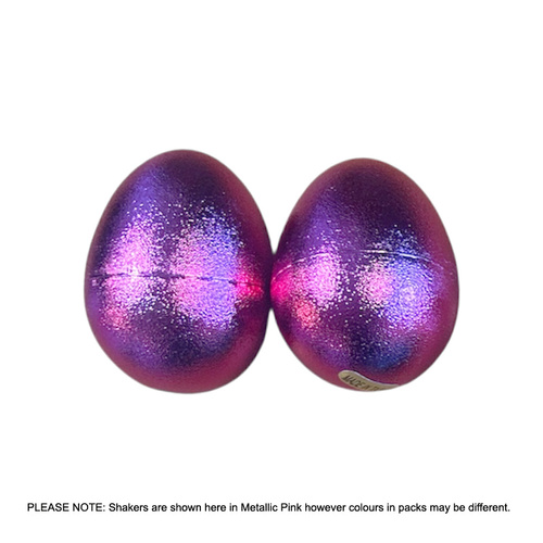 Opus Percussion Chicken Egg Mini Maracas in Asst Metallic Colours (1-Pair)