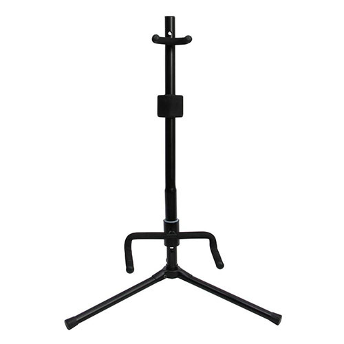 On Stage Push Down Spring Up Single Guitar Stand with Locking Mechanism