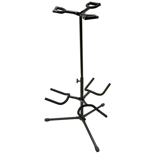 On Stage Deluxe Folding Triple Guitar Stand