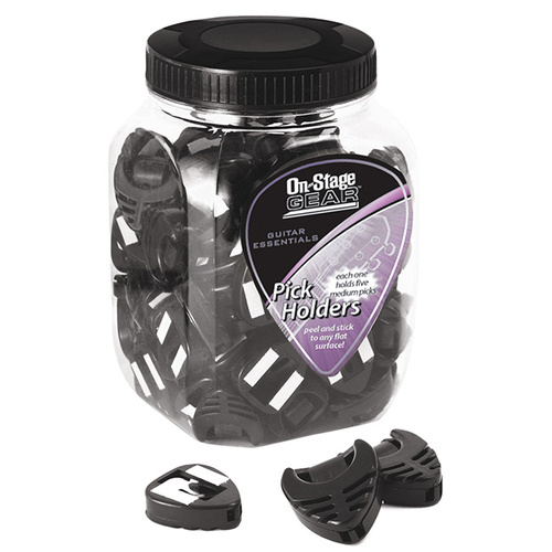 On Stage Jar of 100 Stick On Pick Holders