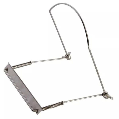 On Stage IHH1020 Adjustable Harmonica Holder in Silver
