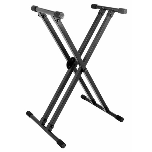 On Stage Lok Tight Pro Double X-Braced Ergo-Lok Keyboard Stand