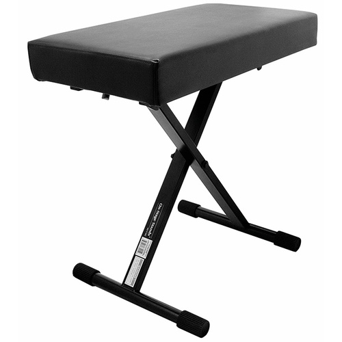 On Stage Deluxe Folding Keyboard Bench with 2.5" Extra Thick Padding