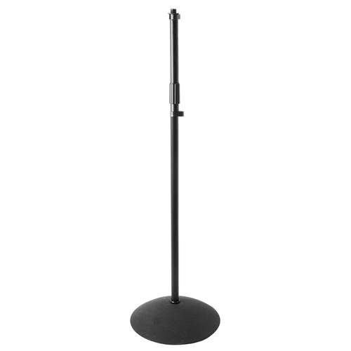 On Stage Straight Mic Stand with Weighted Dome Shaped Base