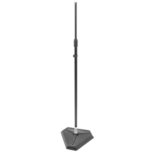 On Stage Quarter Turn Threadless Straight Mic Stand with Weighted Hex-Base