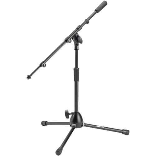 On Stage Heavy-Duty Low Profile Telescopic Boom Mic Stand with Tripod Base