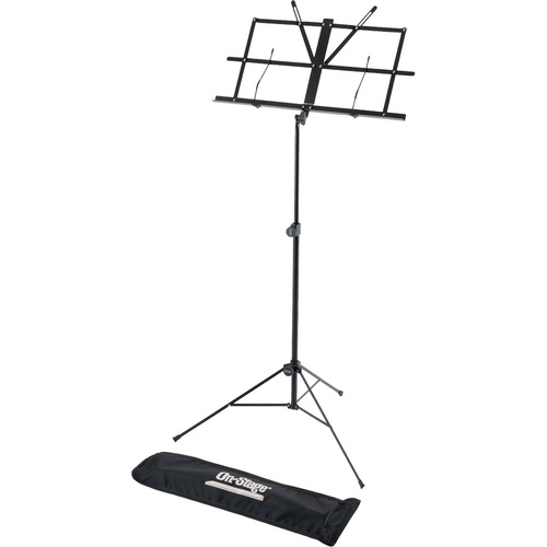 On Stage Sheet Music Stand with Adjustable Square Bookplate & Bag
