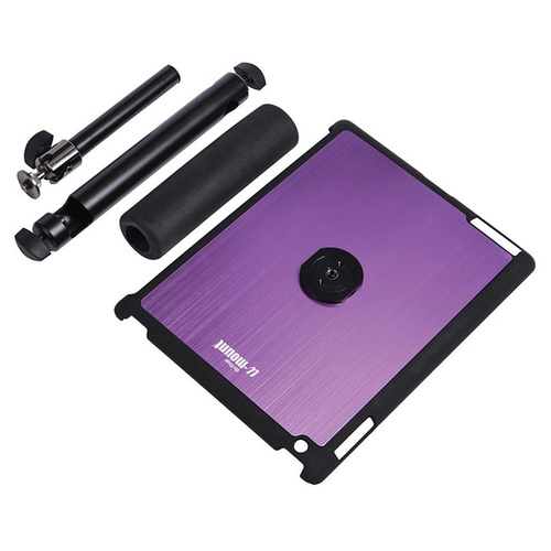 On Stage iPad Snap On Cover with Mounting Bar in Purple
