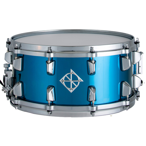 Dixon Artisan Series Blue Titanium Plated Steel Snare Drum - 14 x 6.5"