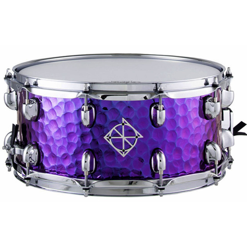 Dixon Cornerstone Series Snare Drum in Titanium Purple - 14 x 6.5"