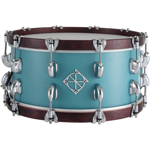 Dixon Cornerstone Series Snare Drum in Quetzal Blue - 14 x 6.5"