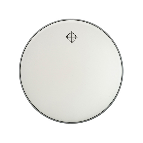 Dixon 10" White Coated Drum Head with Logo (0.250mm)