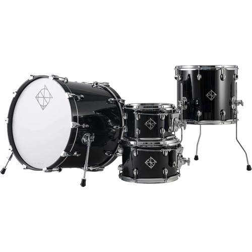 Dixon Cornerstone Maple 422 Series 4-Pce Drum Kit in Piano Black