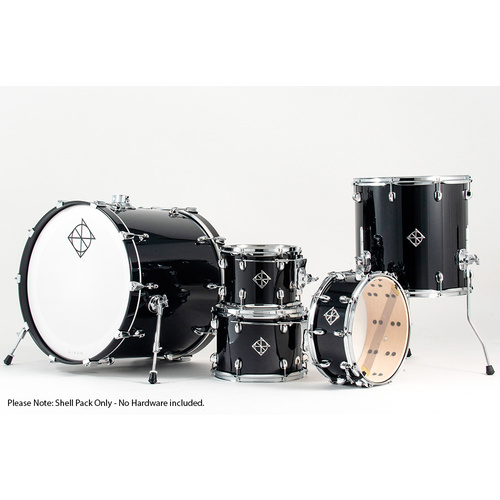 Dixon Cornerstone Maple 522 Series 5-Pce Drum Kit in Piano Black Gloss