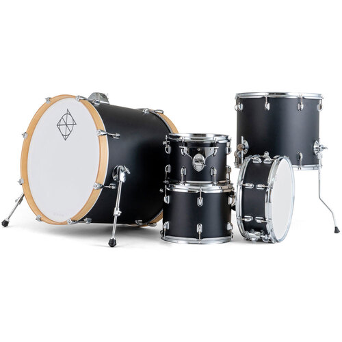 Dixon Spark Birch Series 5-Pce Drum Kit in Satin Black Lacquer