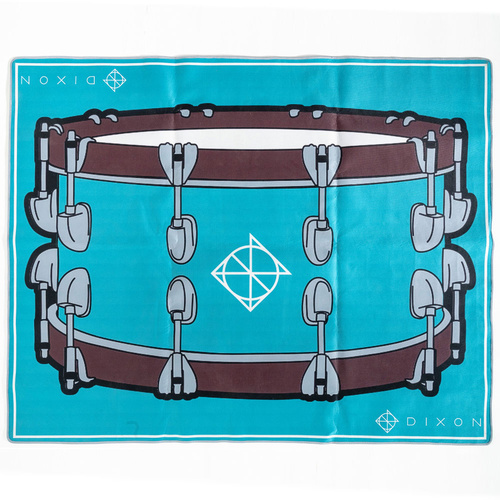 Dixon Limited Drum Rug in Blue with Cornerstone Snare Graphic (1.6m x 2m)