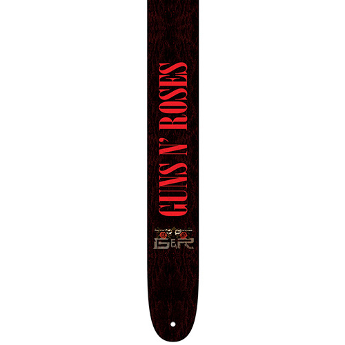 Perris 2.5" Leather Hi-Res "Guns N Roses" Licensed Guitar Strap