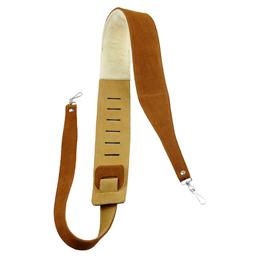 Perris 2.5" Natural Suede Banjo Strap with Metal Hooks