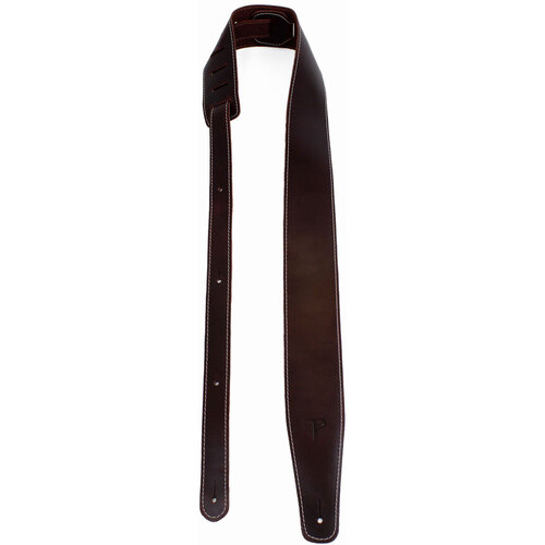 Perris 2.5" Baseball Leather Guitar Strap in Wine