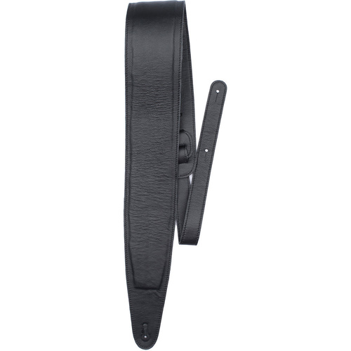 Perris 3.5" Deluxe Padded Leather Guitar Strap in Black