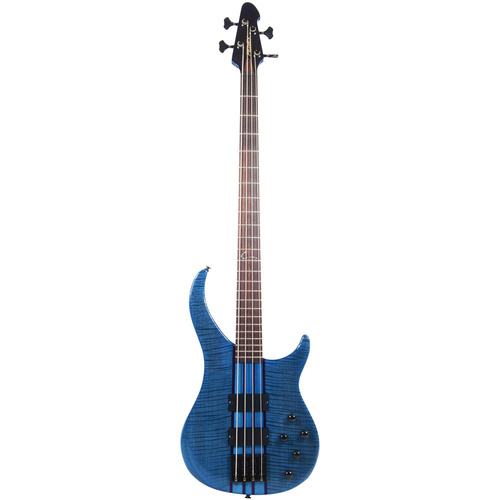 Peavey Cirrus Series 4-String Bass Guitar in Flame Maple Transparent Blue