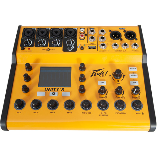 Peavey Unity Series "UNITY-8" Digital 8-Channel Mixer with Bluetooth