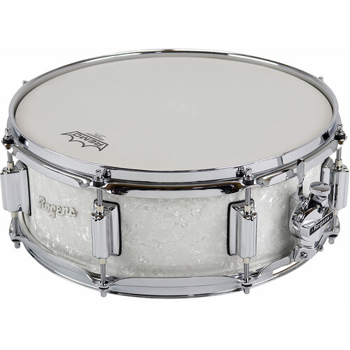 Rogers PowerTone Series Wood Shell Snare Drum in White Marine Pearl - 14 x 5"