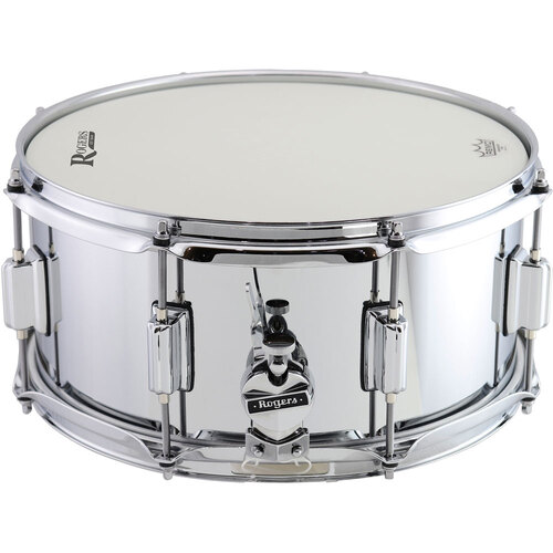 Rogers PowerTone Series Steel Shell Snare Drum in High Luster Chrome - 14 x 6.5"