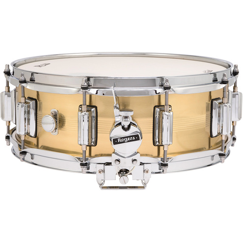 Rogers Dyna-Sonic B7 Brass Series Snare Drum in Natural Brass Finish - 14 x 5"